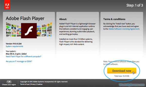 adobe flash player on itunes store for mac osx
